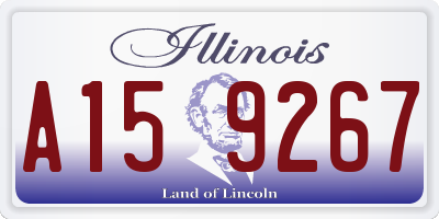 IL license plate A159267