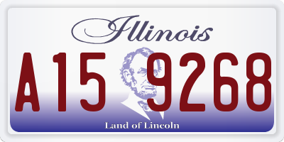 IL license plate A159268