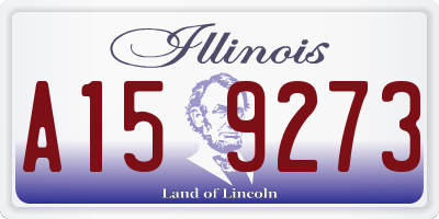 IL license plate A159273