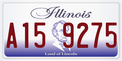 IL license plate A159275