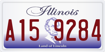 IL license plate A159284