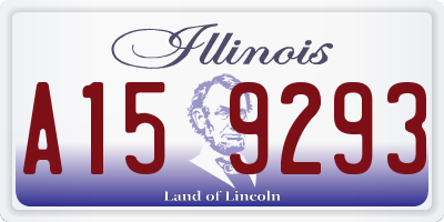 IL license plate A159293