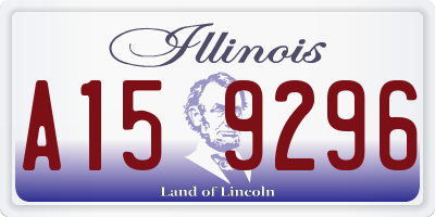 IL license plate A159296