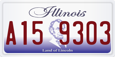 IL license plate A159303