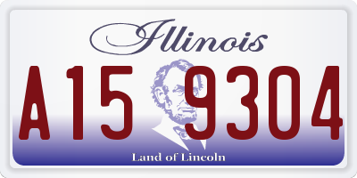 IL license plate A159304