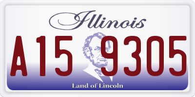 IL license plate A159305