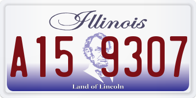 IL license plate A159307