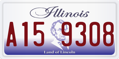IL license plate A159308