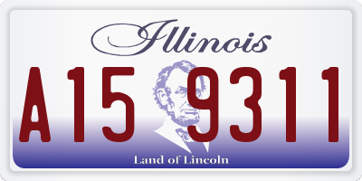 IL license plate A159311