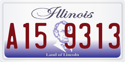 IL license plate A159313