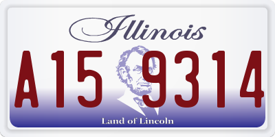 IL license plate A159314