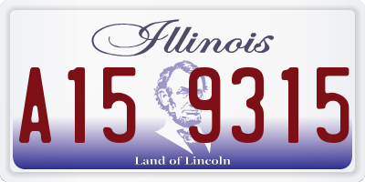 IL license plate A159315