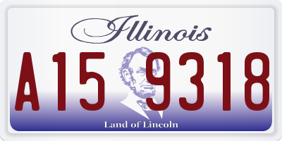 IL license plate A159318