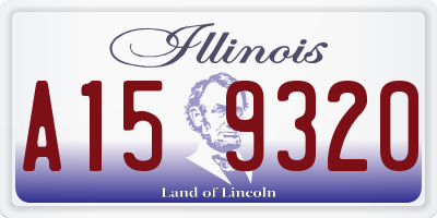 IL license plate A159320