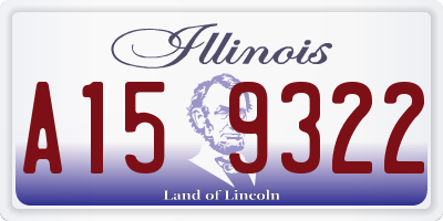 IL license plate A159322