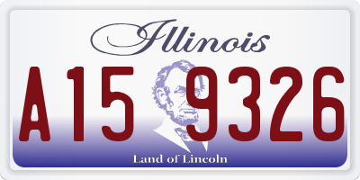 IL license plate A159326