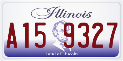 IL license plate A159327