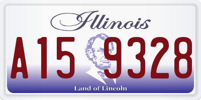 IL license plate A159328