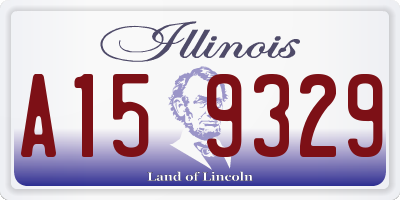IL license plate A159329