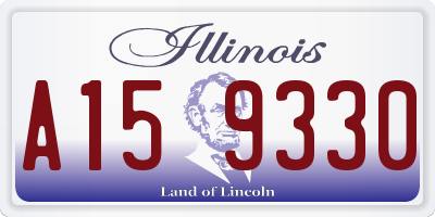 IL license plate A159330