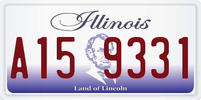 IL license plate A159331