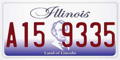 IL license plate A159335