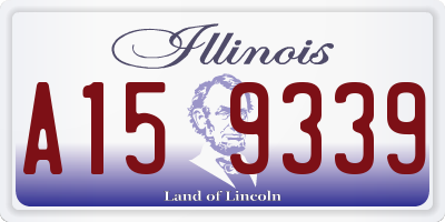 IL license plate A159339