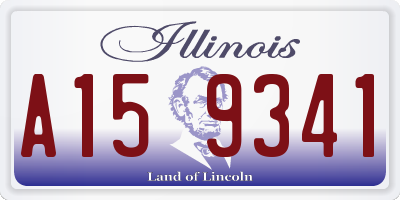 IL license plate A159341