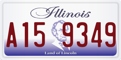 IL license plate A159349