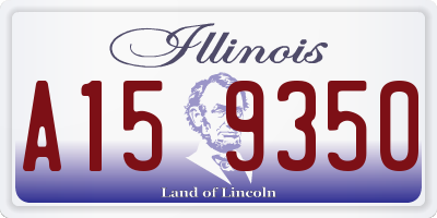 IL license plate A159350