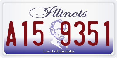 IL license plate A159351