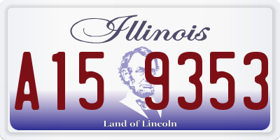 IL license plate A159353