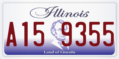 IL license plate A159355