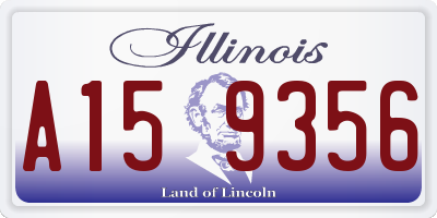 IL license plate A159356