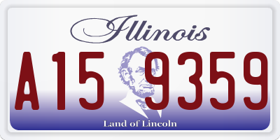 IL license plate A159359