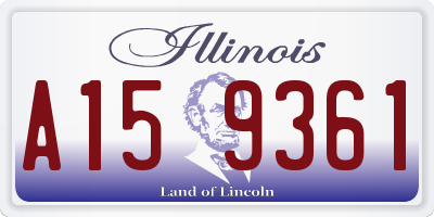 IL license plate A159361