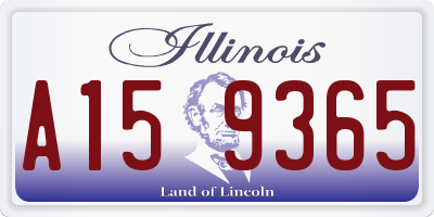 IL license plate A159365