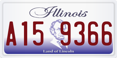IL license plate A159366