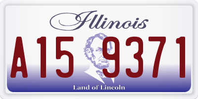 IL license plate A159371
