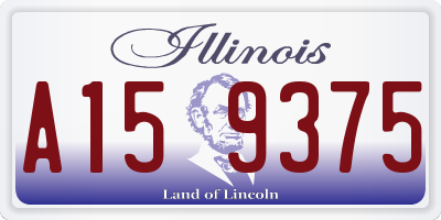 IL license plate A159375