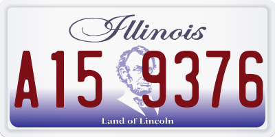 IL license plate A159376
