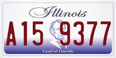 IL license plate A159377