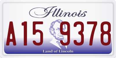 IL license plate A159378
