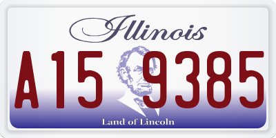 IL license plate A159385