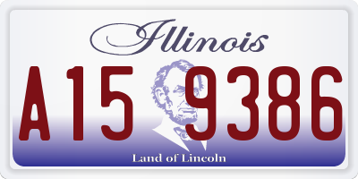 IL license plate A159386