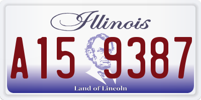IL license plate A159387