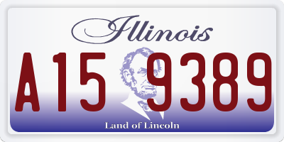 IL license plate A159389