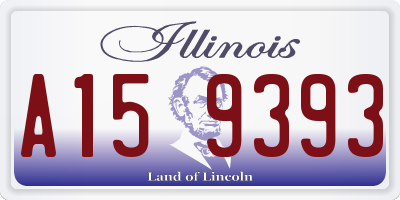 IL license plate A159393