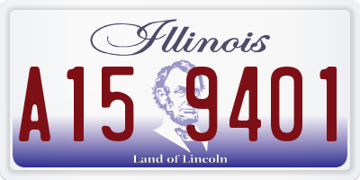 IL license plate A159401