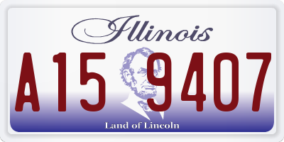 IL license plate A159407